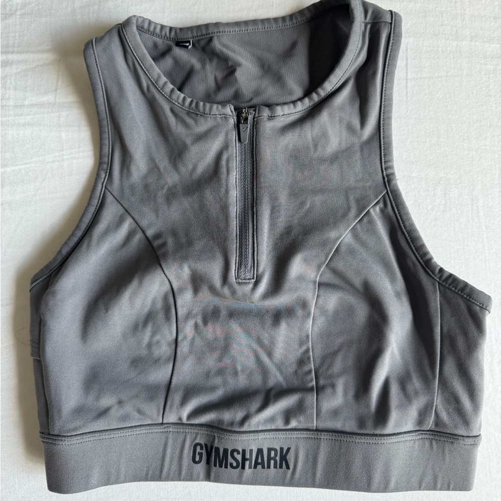 Gymshark Sports bra color grey size small used